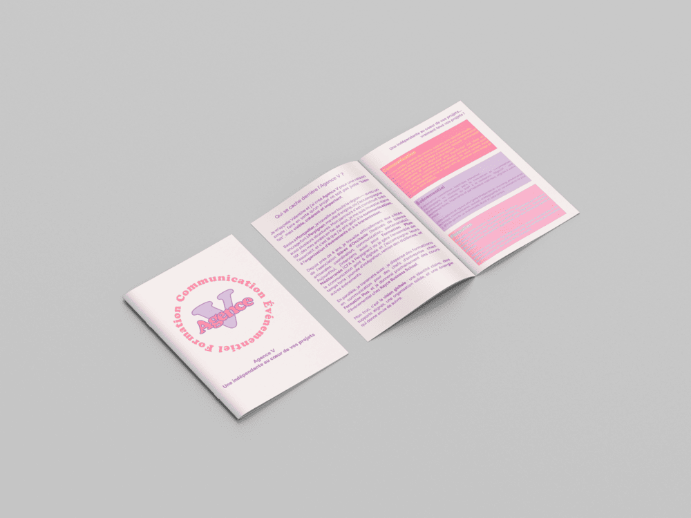 Agence V- Plaquette de présentation commerciale