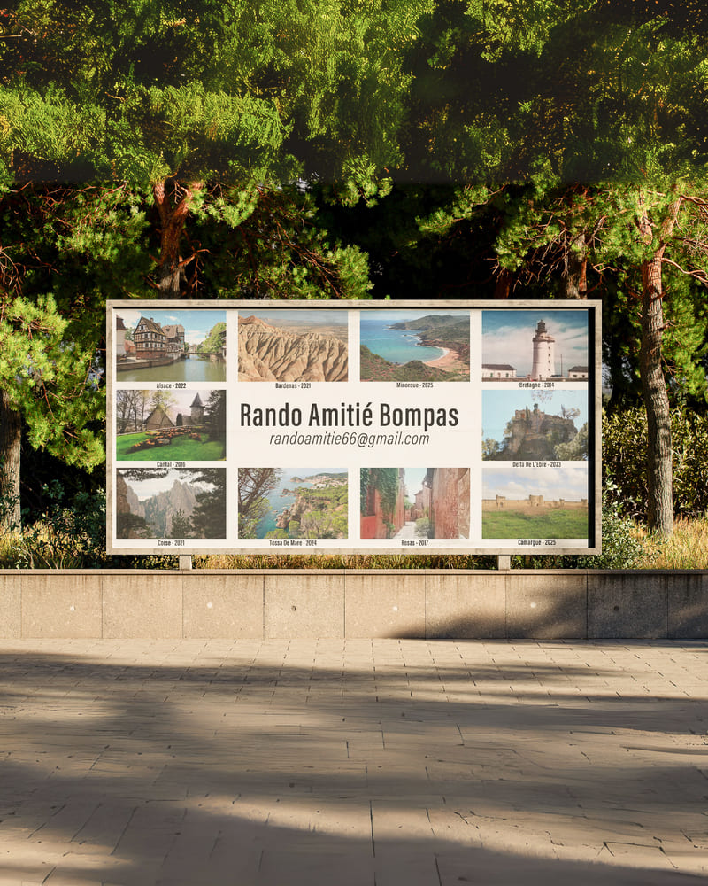 Bâche publicitaire - Club de randonnée 66