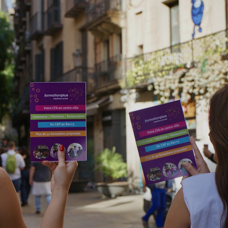 Agence V - Flyer A5 Formation Plus Méditerranée